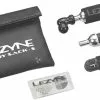 Lezyne Kit Caddy Kit Mit Caddy Sack, Schwarz Für Schrader Und Presta Ventile